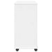 Cabinet mobil cu roata Alb 63,5 x 39 x 79 cm Lemn de pin masiv - WALTI WALTI