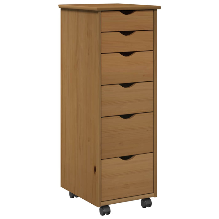 Cabinet mobil Maro miere 34 x 39 x 93,5 cm Lemn de pin masiv - WALTI WALTI