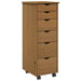 Cabinet mobil Maro miere 34 x 39 x 93,5 cm Lemn de pin masiv - WALTI WALTI