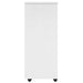 Cabinet mobil cu roata Alb 34 x 39 x 93,5 cm Lemn de pin masiv - WALTI WALTI