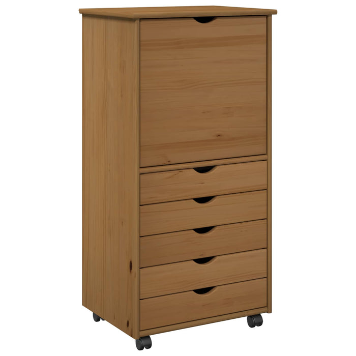 Cabinet mobil Maro miere 53 x 39 x 103 cm Lemn de pin masiv - WALTI WALTI