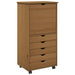 Cabinet mobil Maro miere 53 x 39 x 103 cm Lemn de pin masiv - WALTI WALTI
