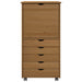 Cabinet mobil Maro miere 53 x 39 x 103 cm Lemn de pin masiv - WALTI WALTI