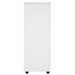 Cabinet mobil cu roata Alb 53 x 39 x 103 cm Lemn de pin masiv - WALTI WALTI