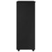 Cabinet mobil cu roata Negru 53 x 39 x 103 cm Lemn de pin masiv - WALTI WALTI