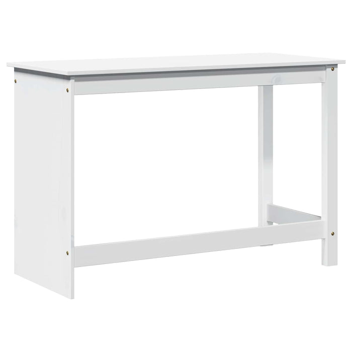 Birou Alb 112 x 50 x 75 cm Lemn de pin masiv - WALTI WALTI