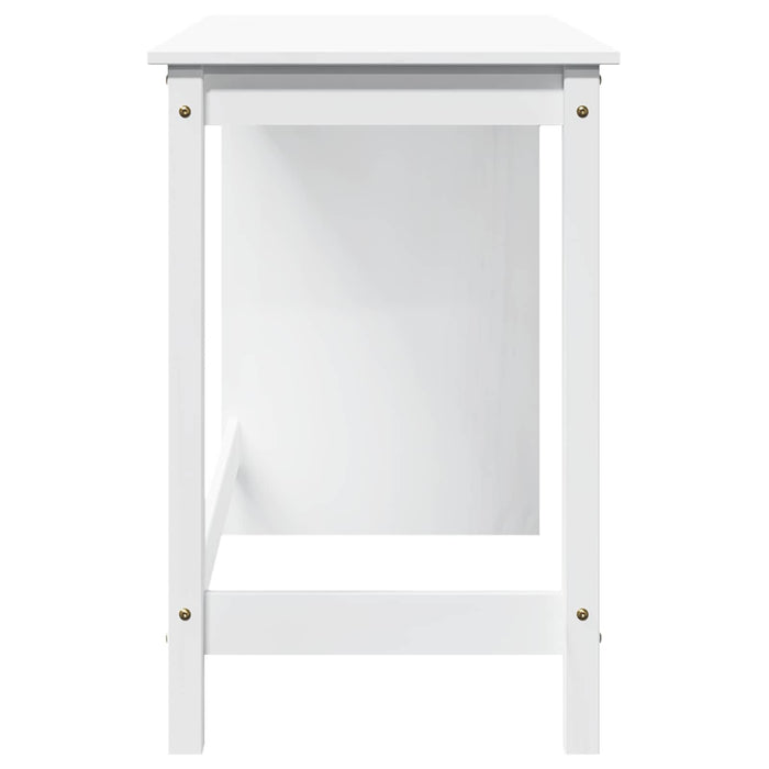 Birou Alb 112 x 50 x 75 cm Lemn de pin masiv - WALTI WALTI
