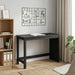 Birou Negru 112 x 50 x 75 cm Lemn de pin masiv - WALTI WALTI