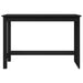 Birou Negru 112 x 50 x 75 cm Lemn de pin masiv - WALTI WALTI