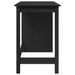 Birou Negru 112 x 50 x 75 cm Lemn de pin masiv - WALTI WALTI