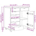 Cabinet mobil Maro miere 63,5 x 39 x 65,5 cm Lemn de pin masiv - WALTI WALTI