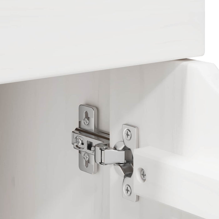 Cabinet mobil Alb 63,5 x 39 x 65,5 cm Lemn de pin masiv - WALTI WALTI