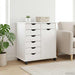 Cabinet mobil Alb 63,5 x 39 x 65,5 cm Lemn de pin masiv - WALTI WALTI
