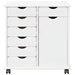 Cabinet mobil Alb 63,5 x 39 x 65,5 cm Lemn de pin masiv - WALTI WALTI