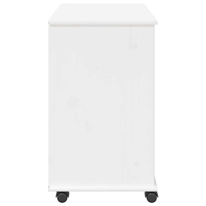Cabinet mobil Alb 63,5 x 39 x 65,5 cm Lemn de pin masiv - WALTI WALTI