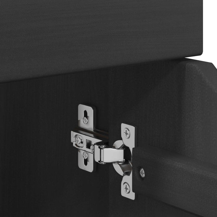 Cabinet mobil Gri 63,5 x 39 x 65,5 cm Lemn de pin masiv - WALTI WALTI