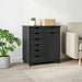 Cabinet mobil Gri 63,5 x 39 x 65,5 cm Lemn de pin masiv - WALTI WALTI