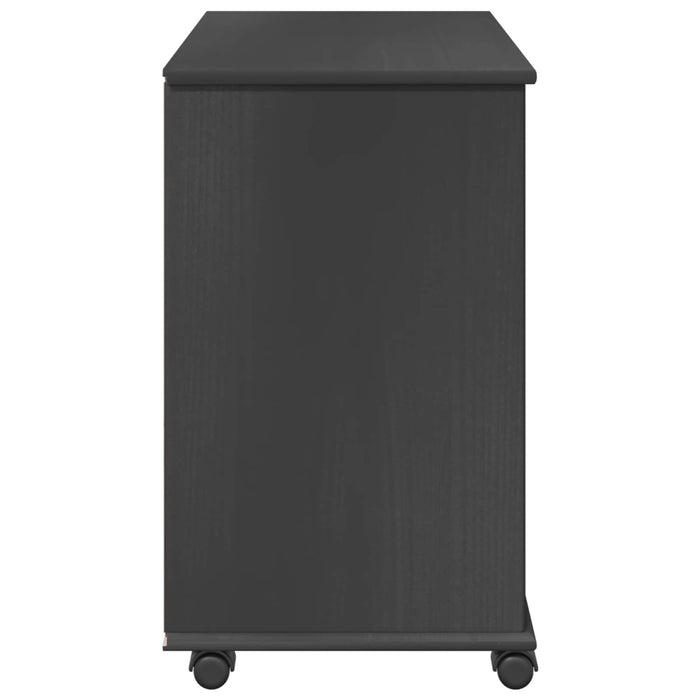 Cabinet mobil Gri 63,5 x 39 x 65,5 cm Lemn de pin masiv - WALTI WALTI