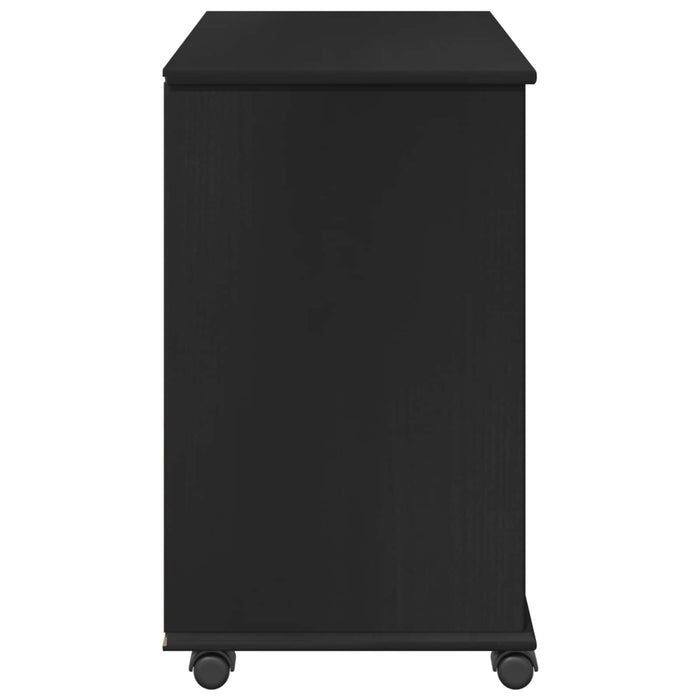 Cabinet mobil Negru 63,5 x 39 x 65,5 cm Lemn de pin masiv - WALTI WALTI