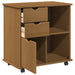 Cabinet mobil Maro miere 63,5 x 39 x 65,5 cm Lemn de pin masiv - WALTI WALTI
