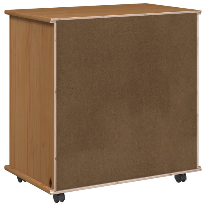 Cabinet mobil Maro miere 63,5 x 39 x 65,5 cm Lemn de pin masiv - WALTI WALTI