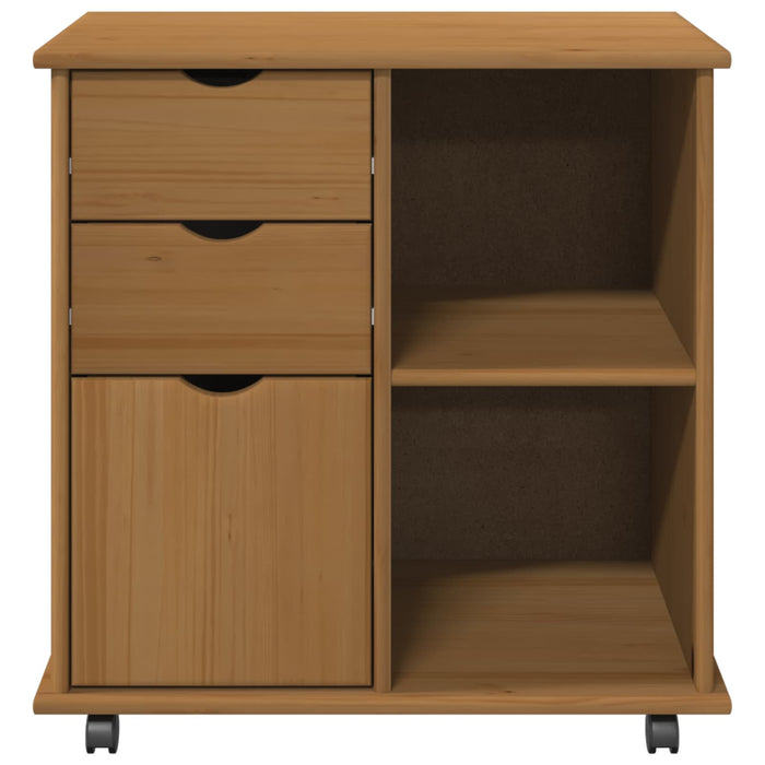 Cabinet mobil Maro miere 63,5 x 39 x 65,5 cm Lemn de pin masiv - WALTI WALTI