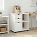 Cabinet mobil Alb 63,5 x 39 x 65,5 cm Lemn de pin masiv - WALTI WALTI