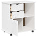 Cabinet mobil Alb 63,5 x 39 x 65,5 cm Lemn de pin masiv - WALTI WALTI