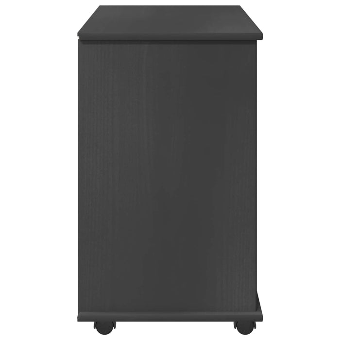 Cabinet mobil Gri 63,5 x 39 x 65,5 cm Lemn de pin masiv - WALTI WALTI