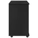 Cabinet mobil Negru 63,5 x 39 x 65,5 cm Lemn de pin masiv - WALTI WALTI