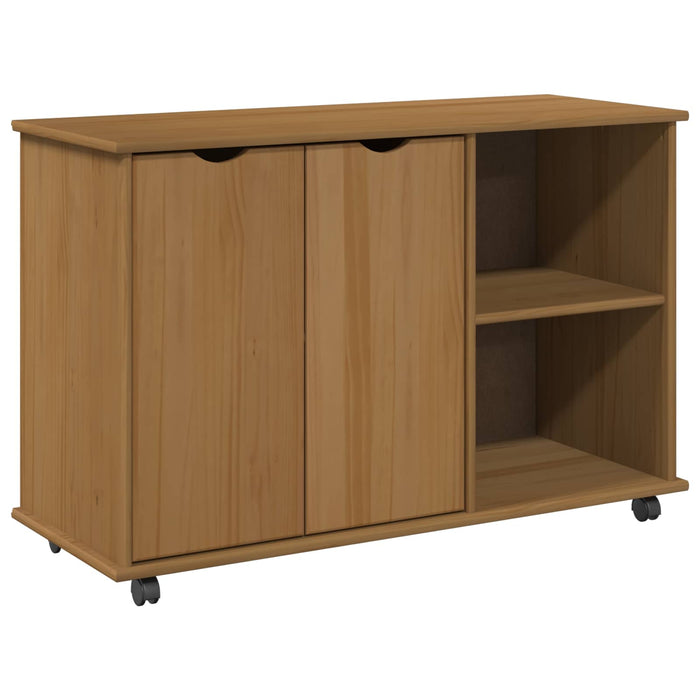 Cabinet mobil Maro miere 100 x 39 x 65,5 cm Lemn de pin masiv - WALTI WALTI