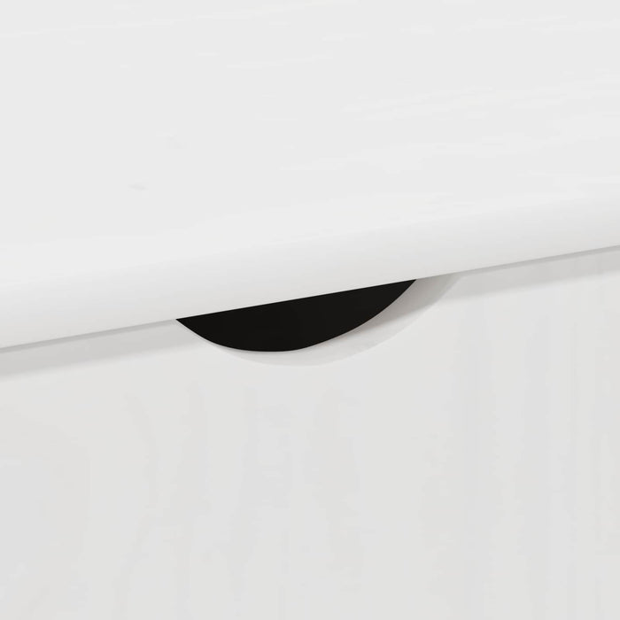 Cabinet mobil cu roata Alb 100 x 39 x 65,5 cm Lemn de pin masiv - WALTI WALTI