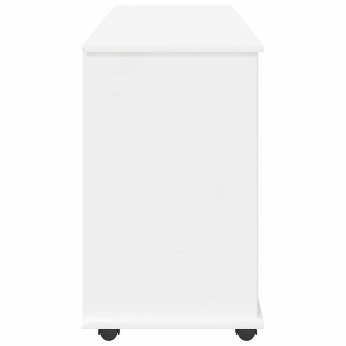 Cabinet mobil cu roata Alb 100 x 39 x 65,5 cm Lemn de pin masiv - WALTI WALTI