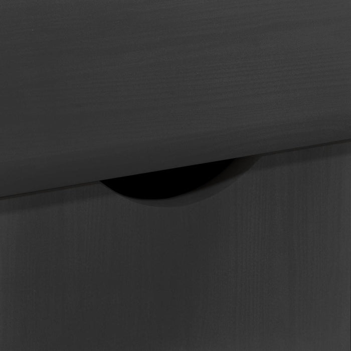 Cabinet mobil cu roata Gri 100 x 39 x 65,5 cm Lemn de pin masiv - WALTI WALTI