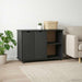 Cabinet mobil cu roata Gri 100 x 39 x 65,5 cm Lemn de pin masiv - WALTI WALTI