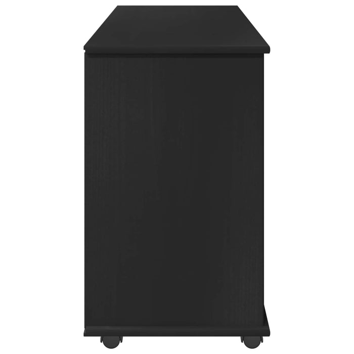 Cabinet mobil Negru 100 x 39 x 65,5 cm Lemn de pin masiv - WALTI WALTI