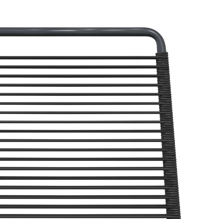 Scaune de grădină 2 pcs Negru 48 x 55 x 89,5 cm Ratan - WALTI WALTI