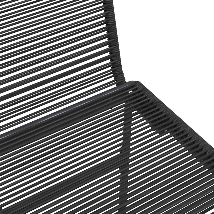 Scaune de grădină 2 pcs Negru 48 x 55 x 89,5 cm Ratan - WALTI WALTI