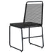 Scaune de grădină 2 pcs Negru 48 x 55 x 89,5 cm Ratan - WALTI WALTI