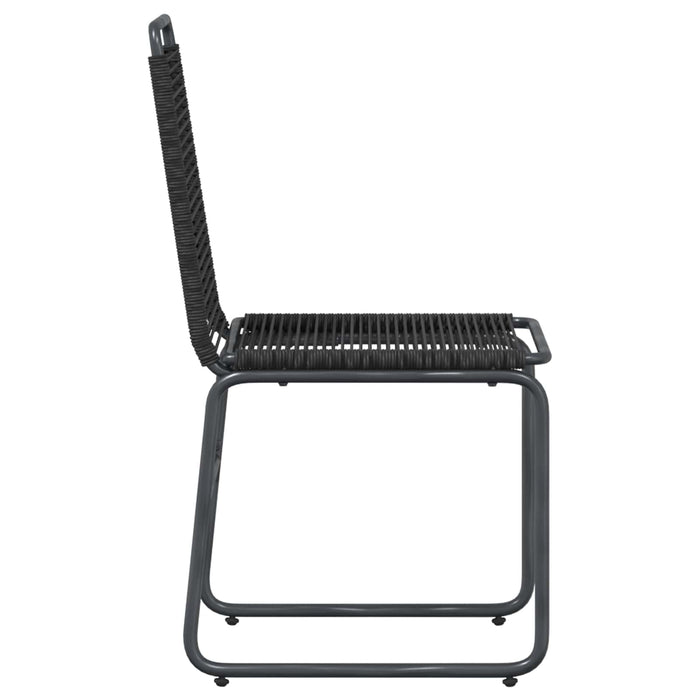 Scaune de grădină 2 pcs Negru 48 x 55 x 89,5 cm Ratan - WALTI WALTI