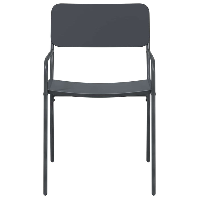 Scaune de grădină 2 pcs Antracit 51 x 55 x 81 cm Oțel - WALTI WALTI