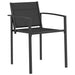 Scaune de grădină 2 pcs Negru și antracit 53,5 x 59 x 77 cm - WALTI WALTI