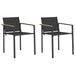 Scaune de grădină 2 pcs Negru și antracit 53,5 x 59 x 77 cm - WALTI WALTI