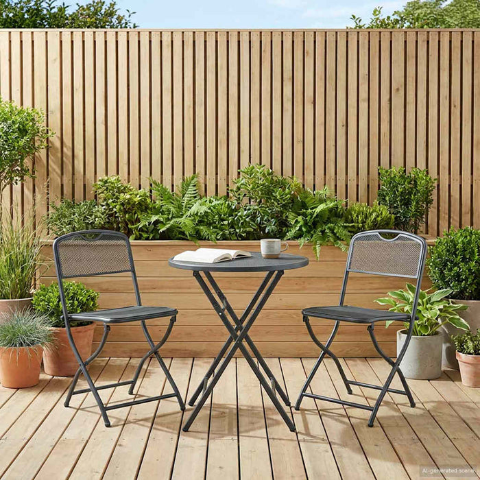 Scaune de grădină 2 pcs Antracit 52,5 x 46 x 82 cm Fier - WALTI WALTI