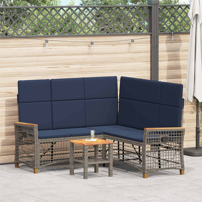 Set de canapele reclinabile pentru grădină 164 x 164 x 112 cm - WALTI WALTI