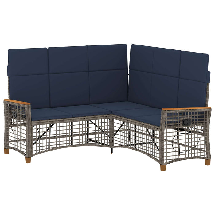 Set de canapele reclinabile pentru grădină 164 x 164 x 112 cm - WALTI WALTI