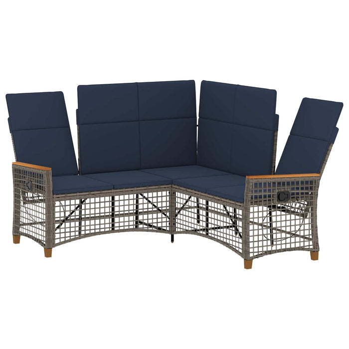 Set de canapele reclinabile pentru grădină 164 x 164 x 112 cm - WALTI WALTI