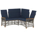 Set de canapele reclinabile pentru grădină 164 x 164 x 112 cm - WALTI WALTI