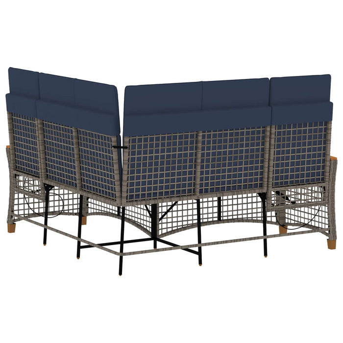 Set de canapele reclinabile pentru grădină 164 x 164 x 112 cm - WALTI WALTI