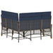 Set de canapele reclinabile pentru grădină 164 x 164 x 112 cm - WALTI WALTI